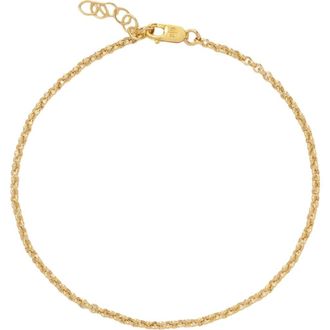 Made by Mary Rolo Chain Bracelet in Gold Filled at Nordstrom, Size 8
