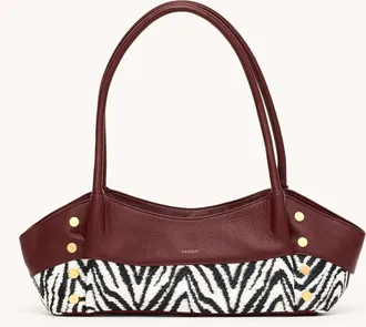 Hammitt Hammitt Paul Short Zebra Brushed Gold Med