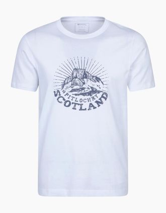 Mountain Warehouse Mens Mountain Warehouse Mens Pitlochry Short-Sleeved T-Shirt - White - Size: 42