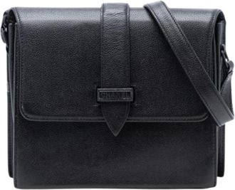 Chanel Pre-owned Crossbody Bag - Dames - Vintage Schoudertas - Zwart - ONE Size - Leer - Vintage