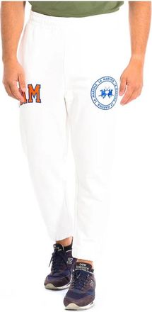 La Martina Jogger Sportbroek - Heren - Sweatpants - Wit - L - Katoen - Broeken