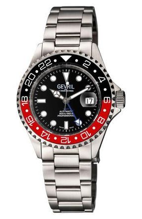 Gevril Group Wall Street Bracelet Watch, 43mm in Silver at Nordstrom Rack