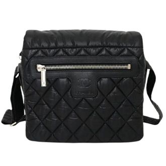 Chanel Pre-owned Cross Body Bags, female, Black, Size: ONE SIZE Pre-owned Coco Cocoon Messenger Bag