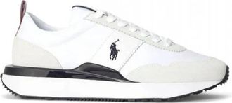 Ralph Lauren Train 89 Rib Sneakers - Heren - Sneakers - Wit - 44 EU - Leer - Schoenen
