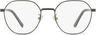 Ermenegildo Zegna geometric single-bridge glasses - Grey