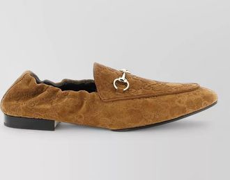 Gucci suede leather loafers