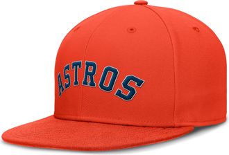 Nike Houston Astros True Nike Mens Dri-FIT MLB Fitted Hat in Orange | NB1889LHUS-5BG