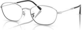 Ray-Ban 53mm Irregular optical glasses in Silver at Nordstrom