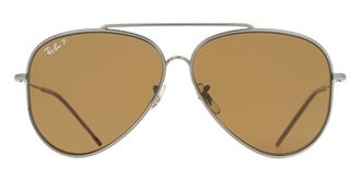 Ray-Ban RBR0101S Aviator Reverse Polarized 004/83 Mens Sunglasses Gunmetal Size 59