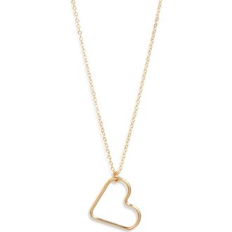 Set & Stones Mabel Heart Pendant Necklace in Gold at Nordstrom