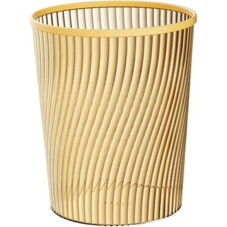 OEM Papelera De Escritorio Pet Dorada De 8,4 X 9,8 Pulgadas Con Anillo De Sujeci&oacute;n, Ideal Para Sala De Estar, Dormitorio Y Ba&ntilde;o