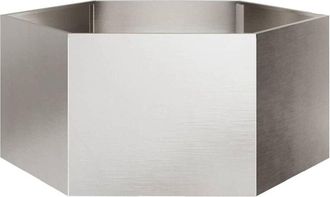 vidaXL Jardinera Hexagonal De Acero Inoxidable 104x90x45 Cm Vidaxl