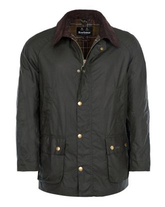 Barbour Wachsjacke Ashby mit Cordkragen in