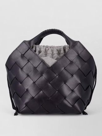 Dragon Diffusion woven bucket bag botteghe top handle