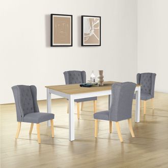 HOME AFFAIRE Esszimmerstuhl »Liao, TOPSELLER!, OTTOs Choice, 2er-Set« (Set) pflegeleichter Webstoff Bezug, Knopfheftung, Sitzhöhe ca. 50 cm