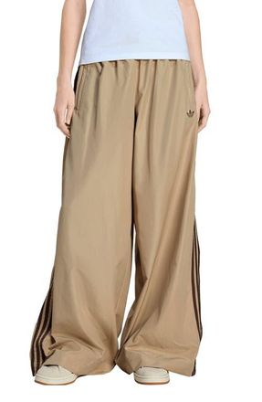adidas Originals Firebird Adilenium Oversize Track Pants in Stone Khaki/Earth Strata at Nordstrom, Size X-Small