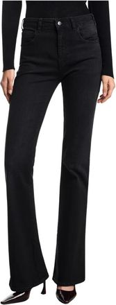 Emporio Armani Jeans, Dames, Zwart, W29, Denim, J47 Mid-high Rise Jeans