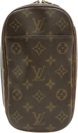 Louis Vuitton Pre-owned Pochette Gange Monogram Schoudertas - Heren - Vintage Heuptassen - Bruin - ONE Size - Vintage