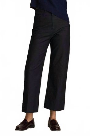 M.Patmos Fleet Cropped Pant In Denim Oxford