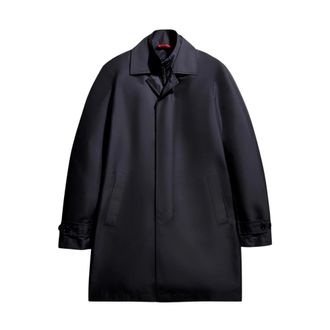 Fay Morning Coat - Heren - Mantel - Blauw - 2XL - Polyester - Jassen