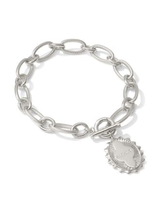 Kendra Scott Womens Mama Link And Chain Bracelet In Silver