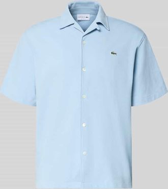 Lacoste Relaxed Fit Freizeithemd aus reiner Baumwolle in Hellblau, Gr&ouml;&szlig;e 39