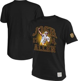 Retro Brand Mens Original Retro Brand Josh Allen Black Wyoming Cowboys Name & Number T-Shirt at Nordstrom, Size Xxx-Large