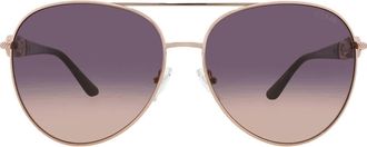 Guess Smoke Gradient Pilot Ladies Sunglasses GU00158 28B 61