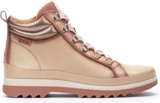 Pikolinos Off White Dameslaars - Vigo - Dames - Veterlaarzen - Beige - 36 EU - Schoenen