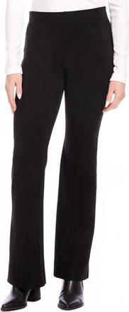 Karen Kane Fillis Faux Suede Bootcut Pants In Black