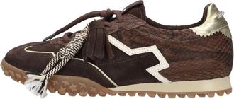 Gio+ Cielo Sneaker - Dames - Sneakers - Bruin - 40 EU - Leer - Schoenen