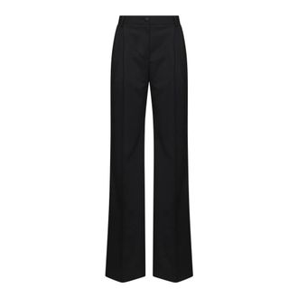 Dolce & Gabbana Pantalones de lana - Trousers - Mujer - Negro - XL
