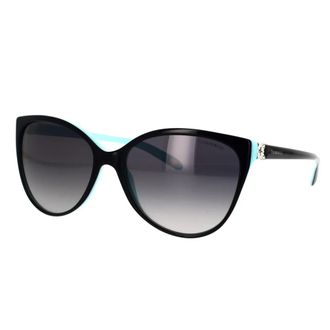 Tiffany & Co. Cat-eye Gepolariseerde Zonnebril - Dames - Zonnebrillen - Zwart - 58 MM - Accessoires