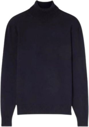 Lardini Trui met col - Heren - Coltruien - Blauw - XL - Wol - Truien & Vesten