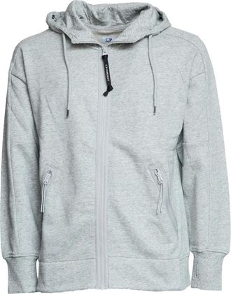 C.P. Company Sweater met capuchon en ritssluiting - Grijs