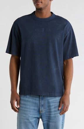 Calvin Klein Powder Wash Heavyweight Cotton T-Shirt in Dark Sapphire at Nordstrom Rack, Size Xx-Large