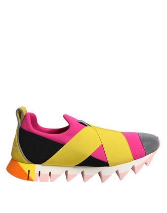 Dolce & Gabbana Multicolor Neoprene Elastic Ibiza Sneakers Womens Shoes