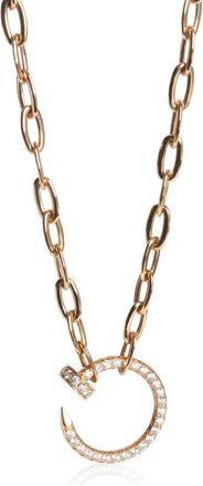 Cartier Pre-Owned Cartier Rose Gold Diamond Juste Un Clou Necklace