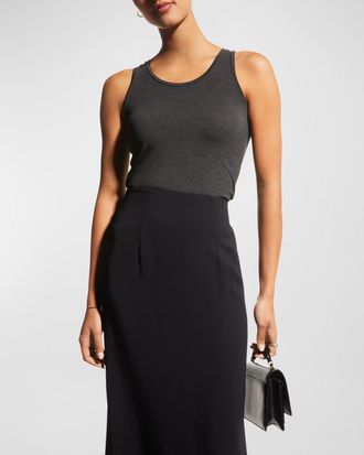 Majestic Filatures Soft Touch Scoop-Neck Tank