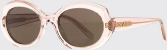 Loewe Pink Acetate Cat-Eye Sunglasses with Lettering Logo