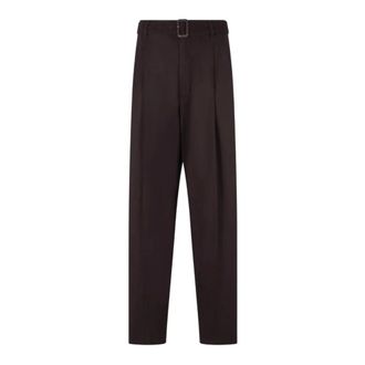 Emporio Armani Heren, Broeken, Bruin, Maat: M Wol