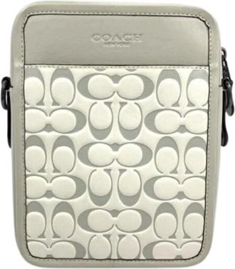 Coach Pre-owned Cross Body Bags, female, Beige, Size: ONE SIZE Pre-owned Signature Shoulder Bag