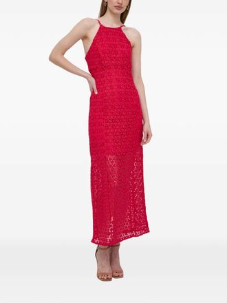 Guess Co lace spaghetti strap maxi dress - Pink
