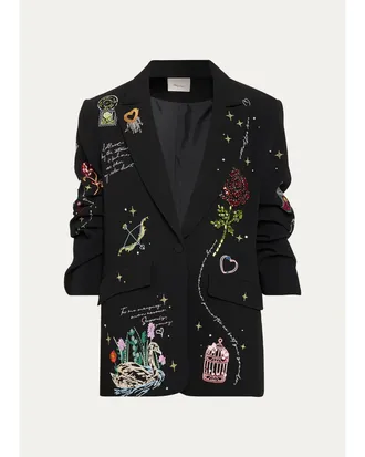 Cinq &agrave; Sept Kelsa Starry Scribbles Blazer