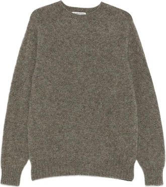 Ymc You Must Create Suedhead Jumper - Heren - Ronde hals truien - Bruin - L - Truien & Vesten