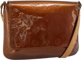 Louis Vuitton Pre-owned Vintage Patent Leather Shoulder Bag - Dames - Vintage Schoudertas - Bruin - ONE Size - Leer - Vintage