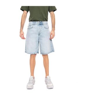 Only & Sons Five Baggy 9893 Pin DNM - Heren - Denim shorts - Blauw - M - Katoen - Korte Broeken