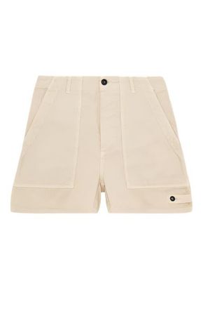 Fortela Jimt Herringbone Cotton Fatigue Shorts in Olive Green at Nordstrom, Size 29 Eu