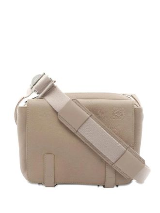 Loewe 2010-2025 XS Grained Calfskin Military Messenger Bag crossbody bag - Brown