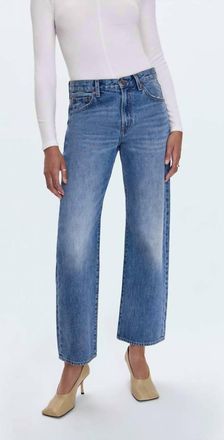 Pistola Denim Lexi Mid Rise Bowed Straight Jean In Metropolis